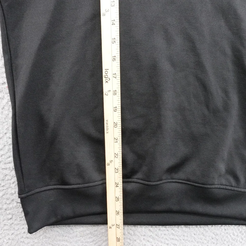 Adidas Funnelneck TT Track Jacket M Black Men Originals 3Stripe Zip Pullover NEW
